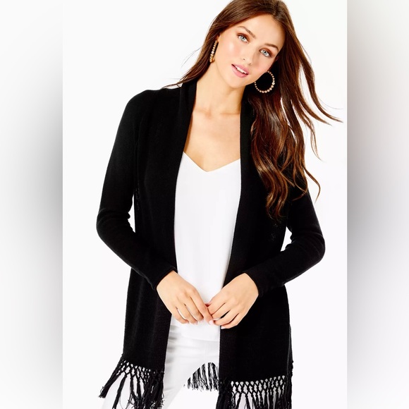 Lilly Pulitzer Sweaters - Black Lily Pulitzer cardigan in size Large